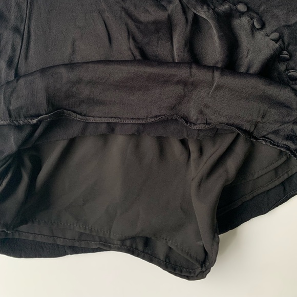 ZARA Satin Effect Mini Skirt with buttons on side | NEVER WORN - Picture 3 of 6